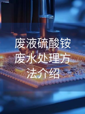废液硫酸铵废水处理方法介绍