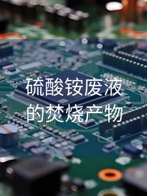 硫酸铵废液的焚烧产物